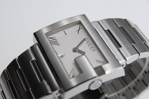 New Battery 【 EXC+5 】 GUCCI 100M Date Silver Dial 38mm Quartz Men's Wrist Watch