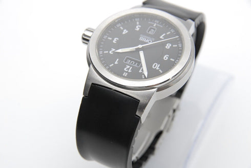 【 EXC+4 】 ORIS BC3 7534 Day/Date 42mm Black Dial Automatic Men's Watch from JPN