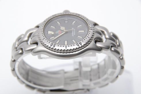 【 N MINT 】 TAG Heuer SEL S99.213K Date Gray Dial QZ Men's Wrist Watch from JAPAN