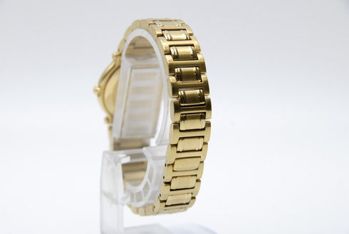 【 BOXED Near MINT 】 Gucci 9200L Date Gold Dial 3 ATM W.R Quartz Watch from JAPAN