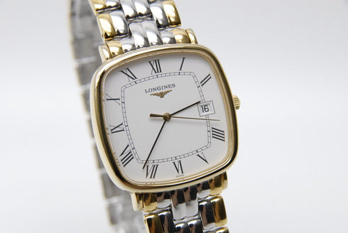 【 Near MINT+ 】 LONGINES L4.761.2 31mm Date White Dial Quartz Men's Watch