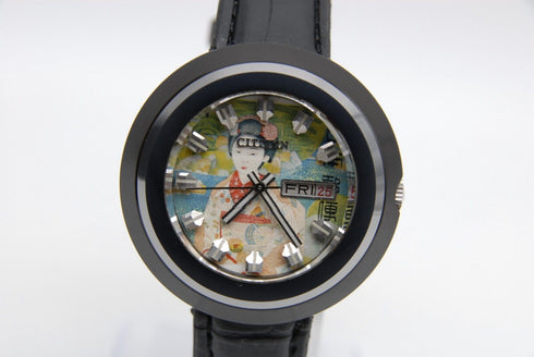 1972y 【 N MINT- 】 Vintage Citizen Custom V2 Blackie 4-650972 UKIYOE AT 21J JAPAN