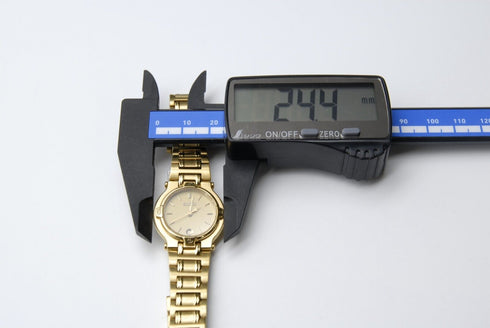 【 BOXED Near MINT 】 Gucci 9200L Date Gold Dial 3 ATM W.R Quartz Watch from JAPAN