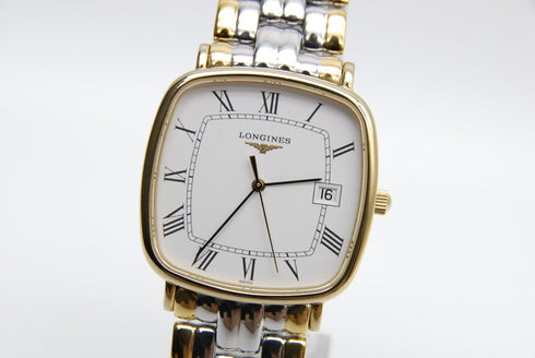【 Near MINT+ 】 LONGINES L4.761.2 31mm Date White Dial Quartz Men's Watch