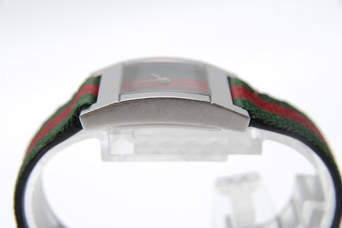 【 EXC+5 】 GUCCI 7700L Green & Red Dial 3 ATM W.R Quartz 24mm Women's WatchJAPAN