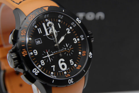 【 MINT w/ BOX 】 HAMILTON Khaki Air H745920 40mm Chronograph Quartz Men's Watch