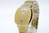 New Battery 【 BOXED TOP MINT 】 Gucci 157.4 YA157403 Gold Dial Quartz from JAPAN