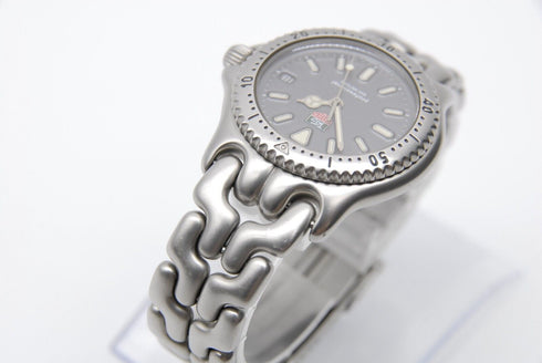 【 N MINT 】 TAG Heuer SEL S99.213K Date Gray Dial QZ Men's Wrist Watch from JAPAN