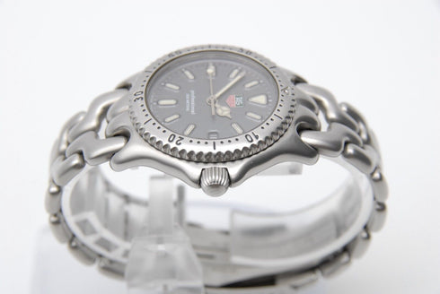 【 N MINT 】 TAG Heuer SEL S99.213K Date Gray Dial QZ Men's Wrist Watch from JAPAN