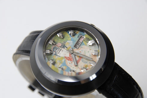 1972y 【 N MINT- 】 Vintage Citizen Custom V2 Blackie 4-650972 UKIYOE AT 21J JAPAN