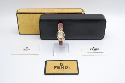 【N MINT w/ BOX】 FENDI Chameleon 640L 24mm Change Belt 5 Colors Qz Women's Watch