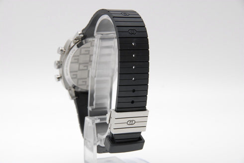 【 MINT 】 Gucci Grip YA157301 157.2 Black Dial QZ Men's Wrist Watch from JAPAN