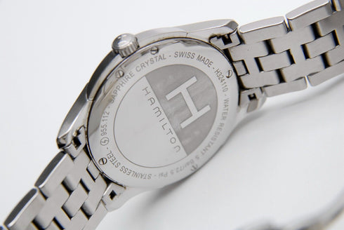 【 N MINT- 】 HAMILTON Jazzmaster H324110 37mm Date Black Dial Quartz Men's Watch