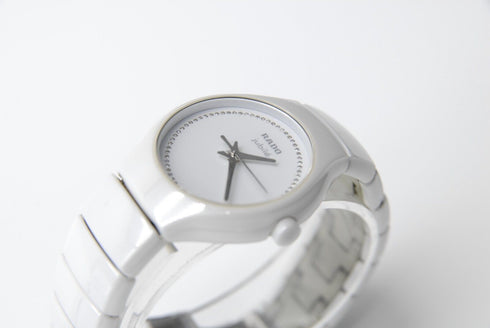 Rare!! 【 N MINT 】 Rado DiaStar Jubile 318.0696.3 White Dial QZ Watch from JAPAN