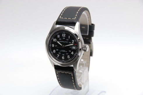 【 BOXED MINT 】 Hamilton Khaki H704551 Black Dial Date AT Men's Watch from JAPAN