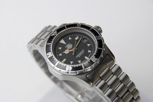 【 EXC++++ 】 TAG Heuer Professional 973-008F Black Dial Quartz Watch from JAPAN