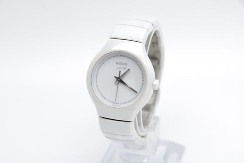 Rare!! 【 N MINT 】 Rado DiaStar Jubile 318.0696.3 White Dial QZ Watch from JAPAN