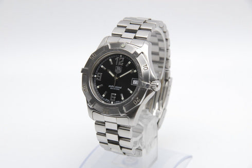 【EXC+5】 TAG Heuer Professional WN1110 Date Black Dial Quartz Men's Watch from JP