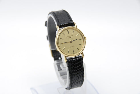 【 BOXED N MINT 】 Vintage Longines 153 6771 Gold Dial QZ Women's Watch from JAPAN