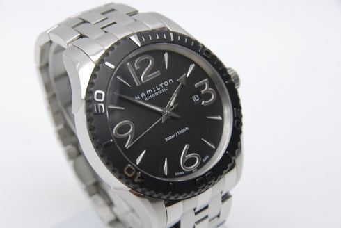 【 N MINT+++ 】 HAMILTON Jazzmaster H377150 45mm Black Dial Automatic Men's Watch