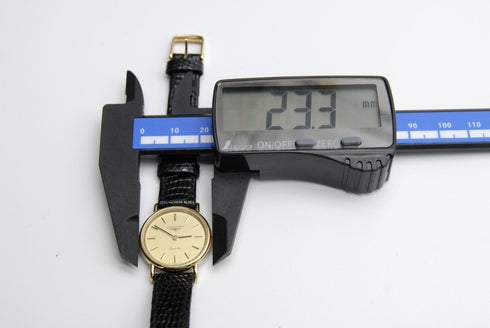 【 BOXED N MINT 】 Vintage Longines 153 6771 Gold Dial QZ Women's Watch from JAPAN