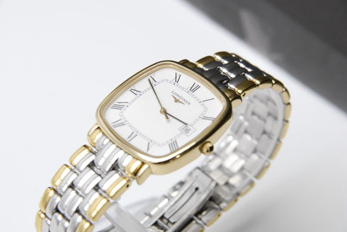 【 Near MINT+ 】 LONGINES L4.761.2 31mm Date White Dial Quartz Men's Watch
