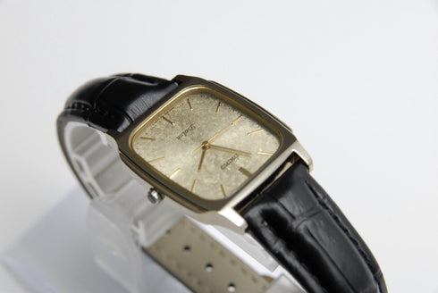 【 N MINT 】 Vintage Seiko Dolce 8N41-507A Gold Dial Quartz Men's Watch from JAPAN