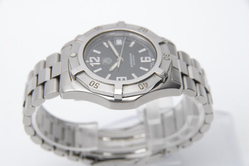 【EXC+5】 TAG Heuer Professional WN1110 Date Black Dial Quartz Men's Watch from JP