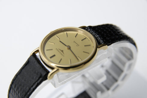 【 BOXED N MINT 】 Vintage Longines 153 6771 Gold Dial QZ Women's Watch from JAPAN