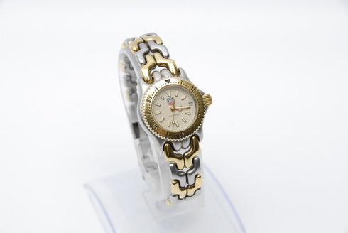 【 N MINT- 】 TAG Heuer S95.708M Day Cream Dial QZ Women's Wrist Watch from JAPAN