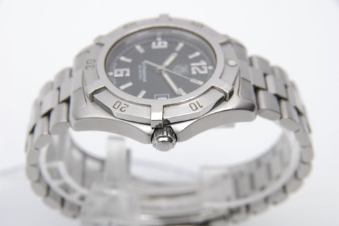 【EXC+5】 TAG Heuer Professional WN1110 Date Black Dial Quartz Men's Watch from JP