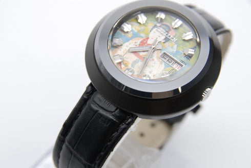 1972y 【 N MINT- 】 Vintage Citizen Custom V2 Blackie 4-650972 UKIYOE AT 21J JAPAN