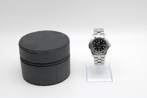 【EXC+5】 TAG Heuer Professional WN1110 Date Black Dial Quartz Men's Watch from JP