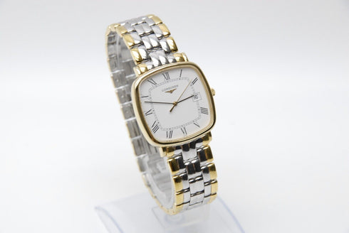 【 Near MINT+ 】 LONGINES L4.761.2 31mm Date White Dial Quartz Men's Watch