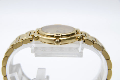 【 BOXED Near MINT 】 Gucci 9200L Date Gold Dial 3 ATM W.R Quartz Watch from JAPAN