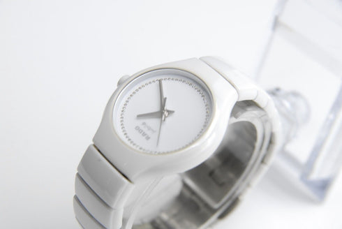 Rare!! 【 N MINT 】 Rado DiaStar Jubile 318.0696.3 White Dial QZ Watch from JAPAN