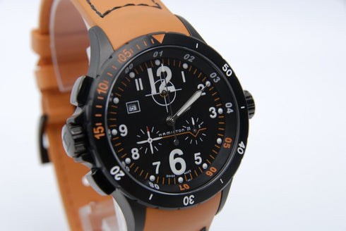 【 MINT w/ BOX 】 HAMILTON Khaki Air H745920 40mm Chronograph Quartz Men's Watch