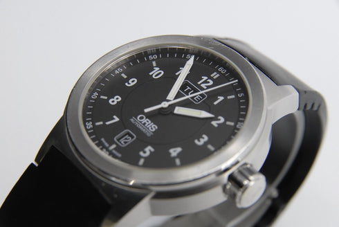【 EXC+4 】 ORIS BC3 7534 Day/Date 42mm Black Dial Automatic Men's Watch from JPN