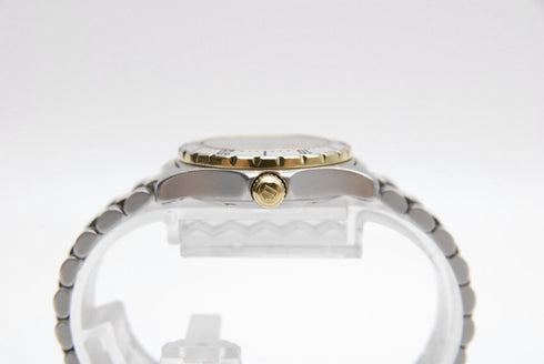 【 EXC+++++ 】 TAG HEUER 2000 974.008 28mm Date Gold Dial Quartz Women's Watch