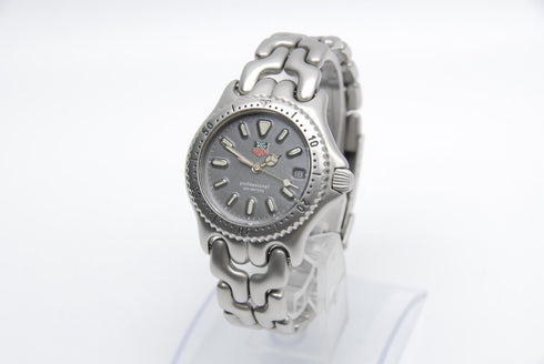 【 N MINT 】 TAG Heuer SEL S99.213K Date Gray Dial QZ Men's Wrist Watch from JAPAN