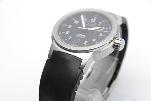 【 EXC+4 】 ORIS BC3 7534 Day/Date 42mm Black Dial Automatic Men's Watch from JPN