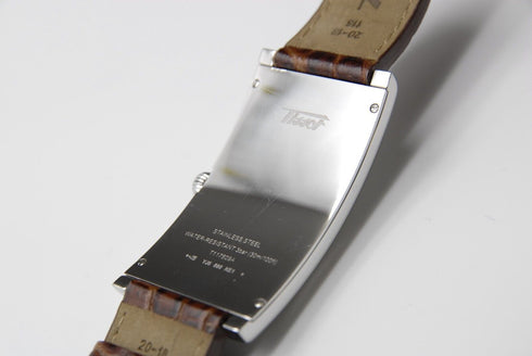 New Batt. 【 BOXED A MINT 】 Tissot Banana T117509A Quartz 26mm Men's Silver Watch