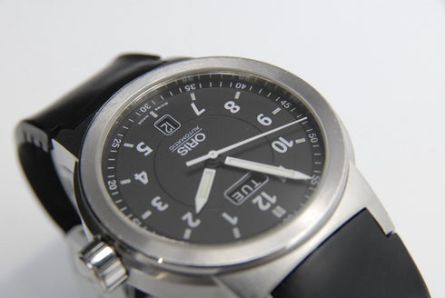 【 EXC+4 】 ORIS BC3 7534 Day/Date 42mm Black Dial Automatic Men's Watch from JPN
