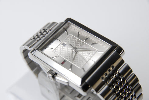 New Battery 【 N MINT- 】 Gucci G Timeless 138.4 Silver Dial QZ Watch from JAPAN