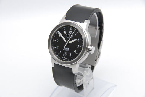 【 EXC+4 】 ORIS BC3 7534 Day/Date 42mm Black Dial Automatic Men's Watch from JPN