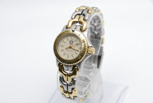 【 N MINT- 】 TAG Heuer S95.708M Day Cream Dial QZ Women's Wrist Watch from JAPAN