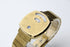 New Battery 【 BOXED TOP MINT 】 Gucci 157.4 YA157403 Gold Dial Quartz from JAPAN