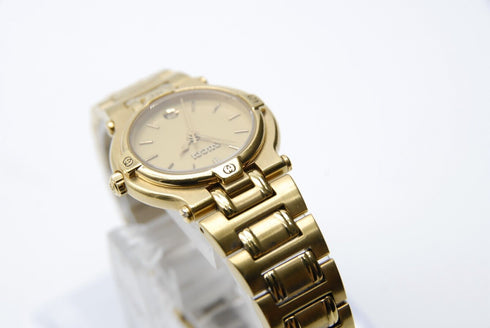 【 BOXED Near MINT 】 Gucci 9200L Date Gold Dial 3 ATM W.R Quartz Watch from JAPAN