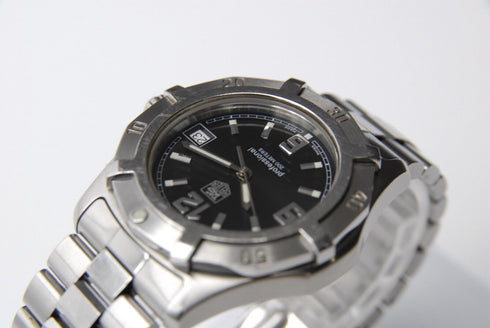 【EXC+5】 TAG Heuer Professional WN1110 Date Black Dial Quartz Men's Watch from JP