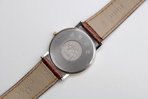 【 MINT 】 OMEGA De Ville Cal.1478 195.2378 32mm Gold Dial Quartz Men's Watch